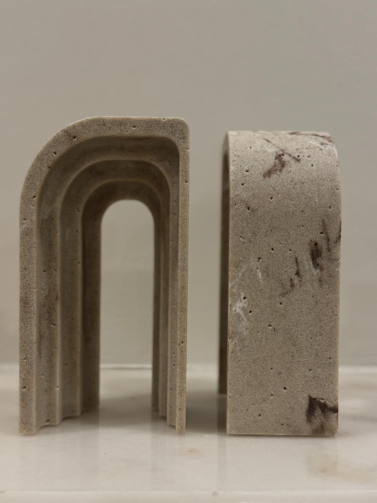 Decorative Natural Stone Bookends Set