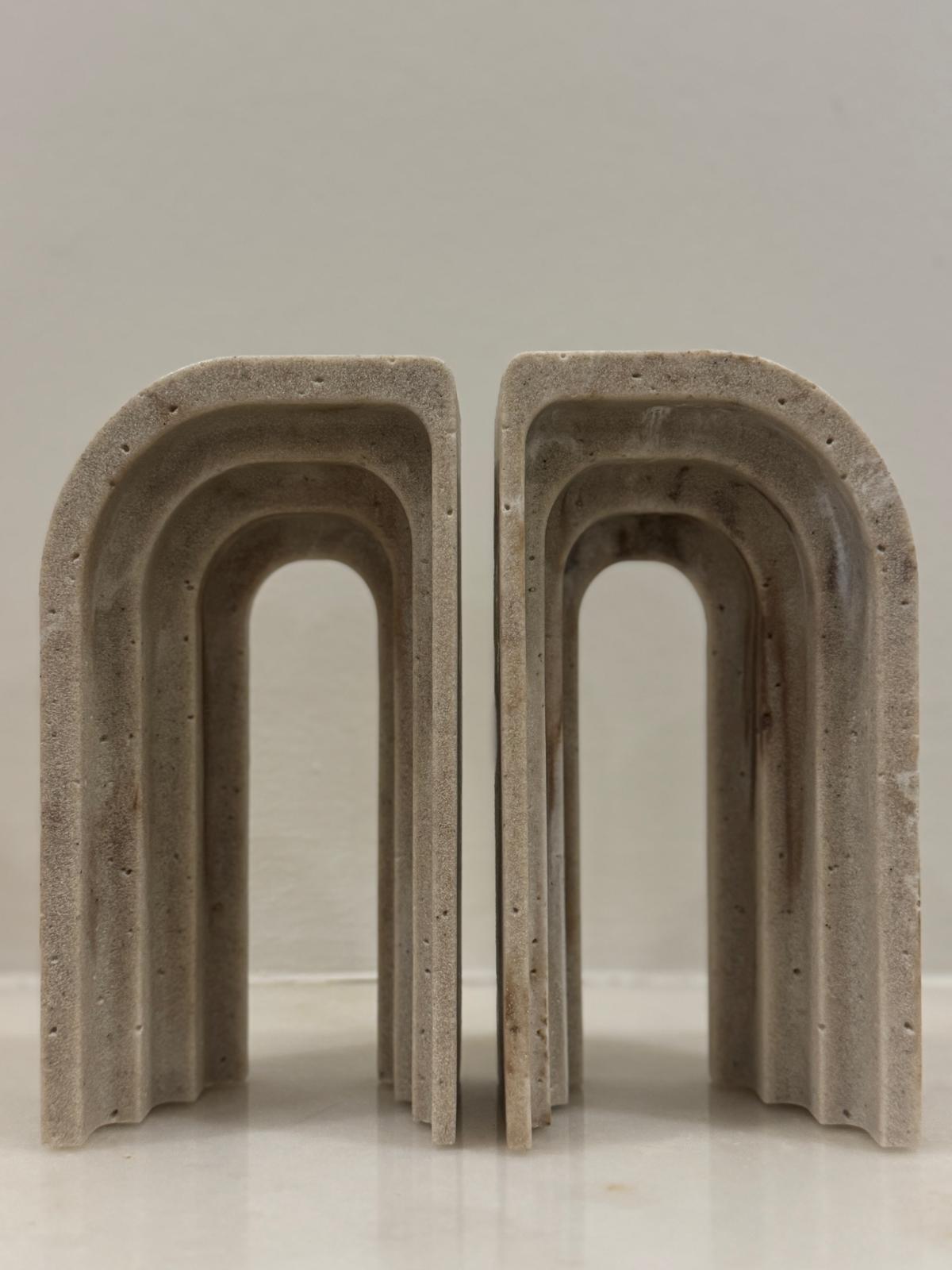 Decorative Natural Stone Bookends Set